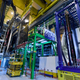 A shot inside the LHCb experimental hall at the Large Hadron Collider.